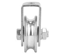 SWOOMEY Poulie Simple de Levage 300 Kg en Acier Robuste Rouleau de Levage sans Bague Câble Métallique Outil Industriel pour Manutention Usage Escalade et Fitness