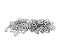 SWOOMEY Rondelle à Bride Antidérapante Protection de Surface et Installation 100 Pièces en Fer Galvanisé 1,50x1,10x0,40 Cm pour Broches de Pinces pour Applications Industrielles
