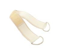 SWOOMEY Serviette Exfoliante Naturelle Coton Et Lin Longue pour Dos Gommage Brossage Confortable du Corps sous La Douche Beige