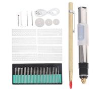 SWOOMEY Stylo Graveur Électrique 25w Usb, 3 Vitesses Réglables, Kit 49 Pièces pour Gravure Bois et Métal, Outil Multifonction Diy, Polissage, Découpe, Meulage Précis, Usage Professionnel