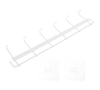 SWOOMEY Support Mural Suspendu pour Casseroles et Poêles en Fer Blanc avec 6 Crochets Multifonctions sans Perçage Cuisine Pratique et Rangement
