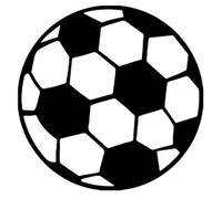 SWOOMEY Tapis Rond de Football 80x80 Cm en Polyester Base Antidérapante en Cristal Velours Tapis Décoratif pour Chambre D’garçon et Filles Salon et Coin Jeu Original Motif Football Noir