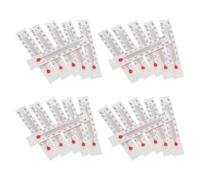 SWOOMEY Thermomètre en Papier Éducatif, Thermomètre Miniature en Papier, Tube en Verre Blanc, Échelle Double °C/°F, Affichage Instantané, Lot de 30 pour Laboratoire