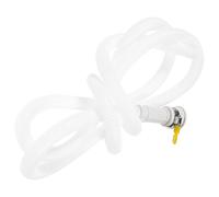 SWOOMEY Tuyau de Vidange de Rechange pour Climatiseur en Pvc Blanc Embout Ondulé Flexible de 2 Mètres, pour Usage Domestique et Mini-split Portable