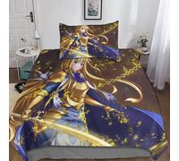 Sword Art Online Housse De Couette D Anime Imprim¿¿ Dessin De Lit Microfibre,Parure De Lit Housses De Couettes Avec Taies D'oreiller Pour Garcon Enfant