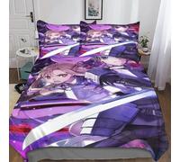 Sword Art Online Housse De Couette D Imprim¿¿ De Anime Dessin£¬Parure De Lit Housses De Couettes Microfibre Avec Fermeture ¿¿Clair,Parure De Couette Impr