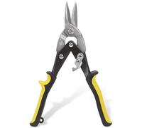 Swpeet 10 pouces Aviation Tin clou, poignée ergonomique, coupe droite lourde Metal Cutter Master, coupe droite aéronautique Metal Sheet Cutter clou à étain, idéal pour couper la tôle
