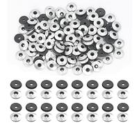 Swpeet Lot de 120 rondelles d'étanchéité en acier inoxydable et néoprène EPDM - M4,2 x 12 mm