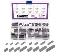 Swpeet Lot De 140 Pièces De Clés À Bout Rond En Acier Au Carbone De 16 Tailles Différentes - 3 Mm, 4 Mm, 5 Mm, 6 Mm - Ensemble De Clés Parallèles Pour Arbre De Transmission