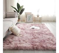 Swsen Tapis de Salon Shaggy Ultra Doux - Moelleux et Lavable - Tapis Moderne pour Chambre avec Dessous Antidérapant, 50 x 120 cm, Violet Rose