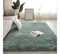 Swsen Tapis de Salon Shaggy Ultra Doux - Moelleux et Lavable - Tapis Moderne pour Chambre avec Dessous Antidérapant, 200 x 300 cm, Turquoise