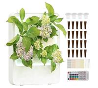 SWTHM Système de Culture Hydroponique, Kit de Jardin d’Intérieur avec Lumière LED Sans Sol, Contrôle APP à Triple Filtration et Détection de Son, Système de Culture Hydroponique pour 16 Plantes, Idéal