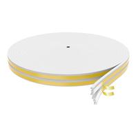 SWTYExt Joint d'étanchéité autocollant pour fenêtre - 9 mm x 4 mm - 12 m - Blanc
