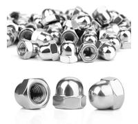 SWTYExt M12 Ecrou Borgne Inox 10 Pièces Ecrou Borgne Hexagonal DIN 1587 | Forme Haute, Qualité Supérieure A2 V2A, Cache Ecrou M12, pour Vis, Boulons Filetés & Tiges Filetées