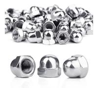 SWTYExt M5 Ecrou Borgne Inox 50 Pièces Ecrou Borgne Hexagonal DIN 1587 | Forme Haute, Qualité Supérieure A2 V2A, Cache Ecrou M5, pour Vis, Boulons Filetés & Tiges Filetées