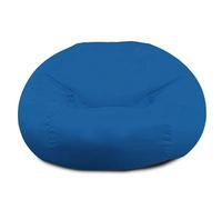 SXBCyan Housse de Pouf de Luxe Grand (sans Remplissage) Fauteuils Poire pour Salon Imperméable Pouf Chaise Ronde Intérieure pour Jardin, Plage, Piscine(Sea Blue,7ft-D215cm-COVER)
