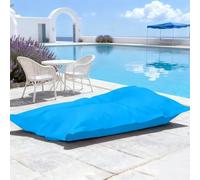 SXBCyan Housse Pouf Flottant for Piscine(sans Remplissage), Grand Confortable L'extérieur Et L'intérieur, Côté, Haricot Paresseux, Housse De Canapé Uniquement, Réutilisable La Natation(C-Sky Blue)