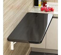 SXFSDOU Bureau Mural Pliable - Table Rabattable Gain de Place pour Bureau et Salle à Manger (Noir 90x40cm) Design Moderne, idéal pour Les Petits espaces et Un Style de Vie Minimaliste