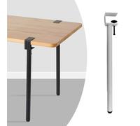 SXHJDY 1pcs Pieds De Serrage De Table, Pieds De Meubles en Forme De F, Pied De Table sans Perçage pour Table De Snack Ordinateur Portable Meuble DIY(White,35cm/14in)