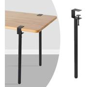 SXHJDY 1pcs Pieds De Serrage De Table, Pieds De Meubles en Forme De F, Pied De Table sans Perçage pour Table De Snack Ordinateur Portable Meuble DIY(Black,60cm/24in)