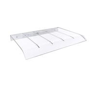 SXHJDY Marquise De Porte Exterieur, Auvent Porte D'entrée 40 50 80 100 120 150 200 CM avec Protection UV Contre La Pluie Et La Neige(Clear,35x120cm/14x47in)