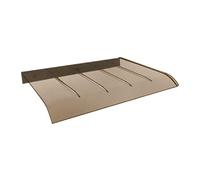 SXHJDY Marquise De Porte Exterieur, Auvent Porte D'entrée 40 50 80 100 120 150 200 CM avec Protection UV Contre La Pluie Et La Neige(Brown,45x40cm/17.7x16in)