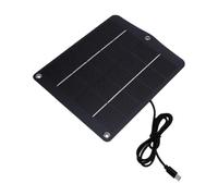 Sxhlseller 10W Panneau Solaire Chargeur pour Lampe de Jardin Extérieur | Cellule en silicium monocristallin, sortie de type C, cadre compact, chargeur d\'appareil basse consommation
