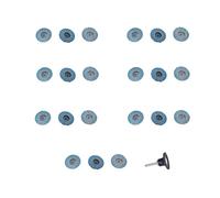 Sxhlseller 2 Pouces Disque à Lamelles 31 Pièces Meules de Ponçage en | Tampons abrasifs à changement rapide, paquet de verrouillage de rouleau d\'alumine bleue, mandrin en spirale de couple,