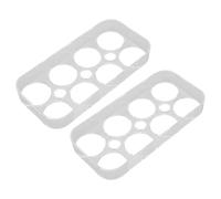 Sxhlseller 8 Cases Œufs pour Réfrigérateur, 2 Paquets Support à Œufs en | Récipient à œufs Transparent avec fentes indépendantes, plastique Durable, pour armoires de cuisine et rangement de comptoir
