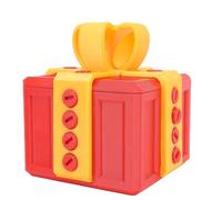 Sxhlseller Boîte à Cadeaux Gênante de 3,9 Pouces avec Vis Boîte à Vis de Farce Design Innovant Coffret de Noël pour les Décorations de Vacances d'anniversaire Matériau PLA Haute Résistance (Rouge