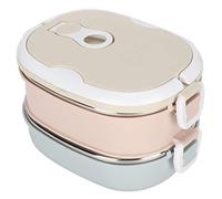 Sxhlseller Boîte à Déjeuner Portable en Acier Inoxydable de 900 Ml, Récipient Alimentaire Monocouche avec Valve d'étanchéité et Verrou de sécurité pour les étudiants, les Employés de Bureau et la