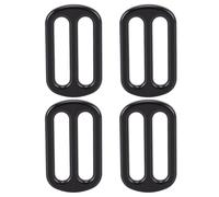 Sxhlseller Boucles Coulissantes en Métal Noir, Paquet de 10 43x26mm |Attache de Réglage de Sangle pour Sac à Dos, Ceinture, Vêtements
