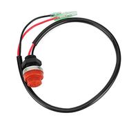 Sxhlseller Bouton Poussoir de Démarrage et d'arrêt sans clé pour Moteur Hors-bord de Bateau, Yacht, Fil étanche de 45 Cm, Bouton d'allumage ABS Durable