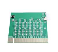 Sxhlseller Carte de Test PCIe 16X, Testeur de Diagnostic de Carte Mère à Emplacement PCI Express avec Lumière LED, Prise en Charge de l'alimentation de Type C et Entrée 12 V CC pour la Réparation