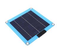 Sxhlseller Chargeur de Panneau Solaire 20 W avec Deux Ports de Type C, Alimentation Portable en Silicium Monocristallin pour le Camping et l'utilisation en Extérieur dans un Design Bleu Compact 8,3