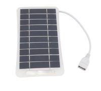 Sxhlseller Chargeur de Panneau Solaire Portable 5W |Panneau Solaire USB Monocristallin pour le Camping, la Randonnée et les Voyages en Plein Air (WHITE)