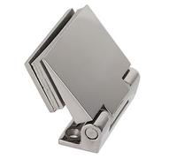 Sxhlseller Charnière Simple Face en Acier Inoxydable 304 pour Portes en Verre trempé, Raccord de Quincaillerie Robuste 70 X 69 Mm pour Panneaux de Verre de Salle de Bain de 8 à 12 Mm avec Outils