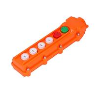 Sxhlseller Commutateur à Bouton-poussoir de Contrôleur de Grue, COB-62A Station de Télécommande de Levage à 6 Voies avec Coque ABS, Manchon de Joint en Caoutchouc 220V/500V 5A IP65 pour Grues