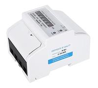 Sxhlseller Compteur d'énergie DDS1891 monophasé 4P, Moniteur électrique à Montage sur Rail Haute Précision 5A avec Technologie Numérique SMT pour Systèmes d'alimentation CA 230V 50Hz