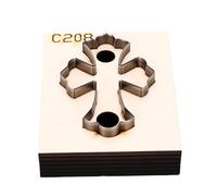 Sxhlseller Couteau de Découpe en Bois pour Cuir, Construction Durable | Parfait pour les bracelets, bords surélevés pour des coupes nettes, utilisation facile, compatible avec le cuir et le papier