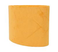 Sxhlseller Couverture D’abat-jour Ovale en Velours Rouge |Abat-jour en Tissu de Remplacement pour Lampadaires de Table E27 E14, fabriqué à la Main (GOLD)
