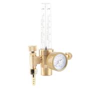 Sxhlseller Débitmètre Régulateur D'Argon 0-60 CFH Manomètre pour Soudage | Réducteur de pression de gaz, contrôle des bouteilles de CO2, vanne en laiton massif, atelier de fabrication de métaux