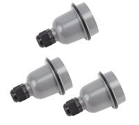 Sxhlseller E27 Douille de Lampe en Céramique Lot de 3, Imperméable | Douille de lumière Standard E27, coque en aluminium moulé sous pression avec base en céramique pour l\'isolation thermique,
