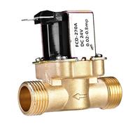 Sxhlseller Électrovanne en Laiton G1/2 Pouce DC 24V pour Conduite D'Eau | Régulateur de fluide électromagnétique, commutateur de débit, irrigation de plomberie, configuration de liquide automatisée
