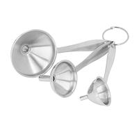 Sxhlseller Ensemble de Petits Entonnoirs en Acier Inoxydable, Paquet de 3 |Kit d'entonnoir de Remplissage Multifonctionnel pour Huiles Essentielles, Liquides, Transfert de Cuisine