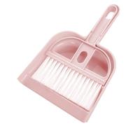 Sxhlseller Ensemble Pelle à Poussière et Brosse Portables |Kit de Nettoyage Compact pour Bureau, Voiture et Poils d'animaux (Pink)