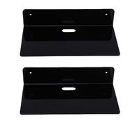 Sxhlseller Étagère Flottante en Acrylique |Présentoir Mural pour Salle de Bain, Douche, Salon, Couloir avec Trou pour Câble (Black)