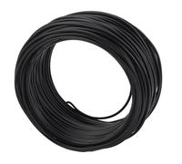 Sxhlseller Fil d'Attache Rond en Fer galvanisé 1,2 Mm |Fil Antirouille Découpable 28m pour Attache de Câble de Télécommunication (BLACK)