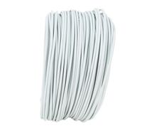Sxhlseller Fil d'Attache Rond en Fer galvanisé 1,2 Mm |Fil Antirouille Découpable 28m pour Attache de Câble de Télécommunication (WHITE)