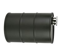 Sxhlseller Flasque Portable en Acier Inoxydable de 700 Ml, Récipient pour Baril d'alcool avec Couvercle Hermétique pour les Voyages, la Maison et les Activités de Plein Air dans une Finition Noire